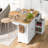 Kitchen Island With Drop Leaf(No Include Stool)-873195939