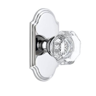 Bouton de porte Chambord avec rosette arquée