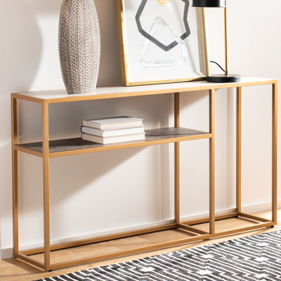 Reese 54'' Glass Top Console Table