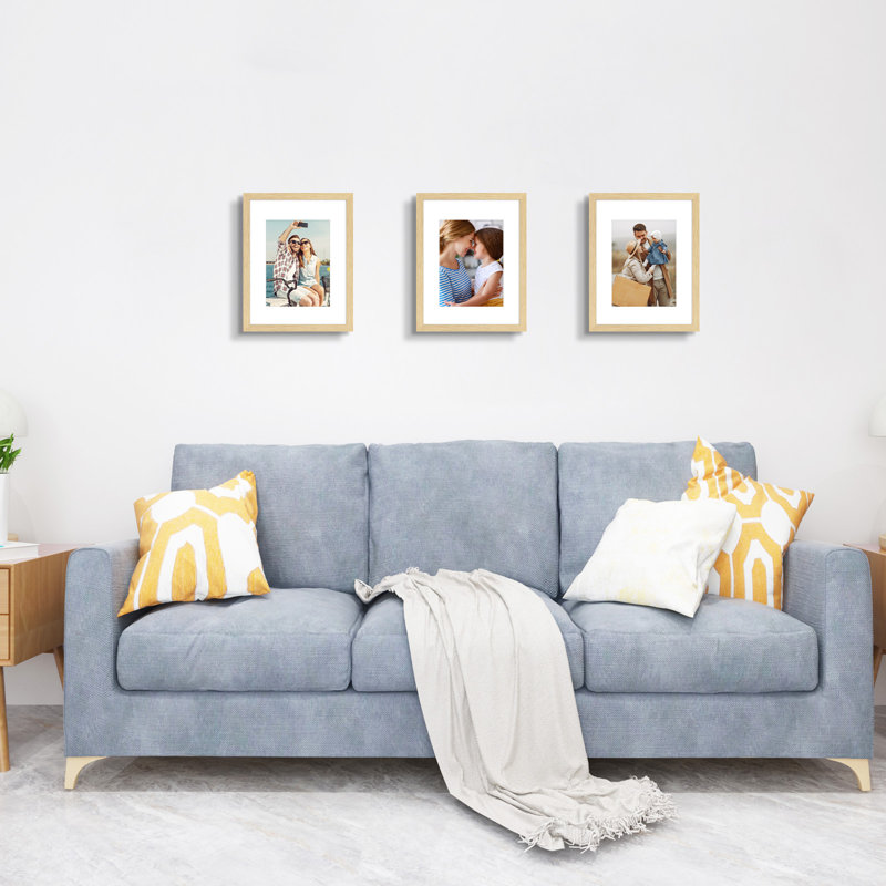 Cadre photo en bois massif, décoration murale, L 8,5 po x H 11 po