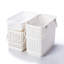 Grand panier fourre-tout en plastique blanc Like-it avec couvercle pour garde-robe et garde-manger-800146583-800146584