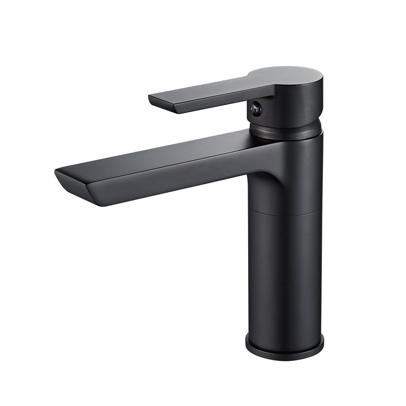 Robinet de salle de bain à un trou, Noir
