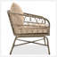 GO Bohemia-Inspired 4-Person Outdoor Seating Group With Removable Cushions, Conversation Patio Set With Wood Tabletop, Beige
