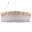 Luminaire suspendu 23,6 "/ 40" moderne en cristal doré-921777082
