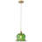 1-lamp green glass dimmable pendant light