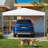12 pi. L 12 pi. D Pavillon de jardin en métal, auvent escamotable-90577648
