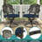 Meetwarm 9-Piece Outdoor Patio Dining Set For 8, All Weather Cast Aluminum Patio Funiture Table And Chairs Set- 94.5" Rectangular Table And 2 Swivel Rocker Chairs, 6 Stationary For Garden-681388683