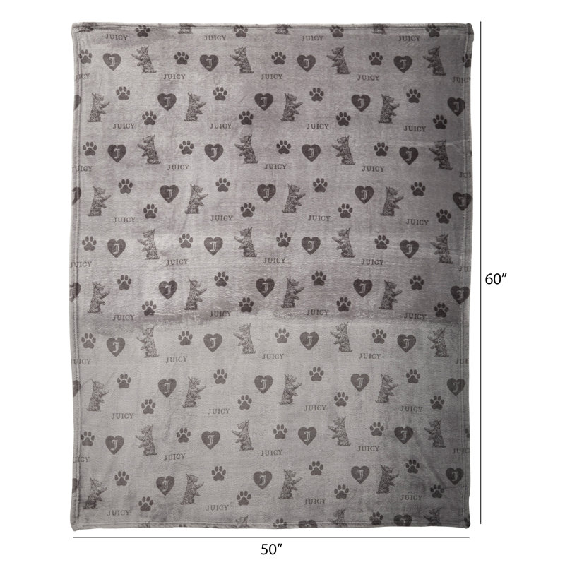Animal Print Fleece / Microfiber Pet Blanket