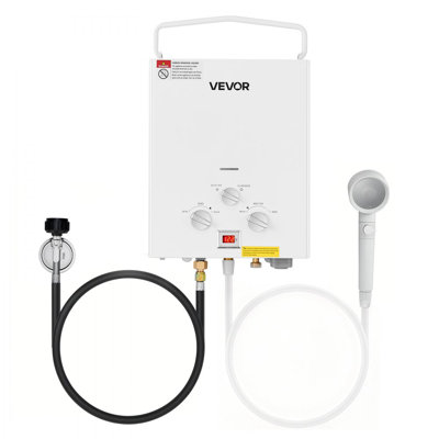 Portable Propane Water Heater 6L Tankless with Accessory Regulator for RV