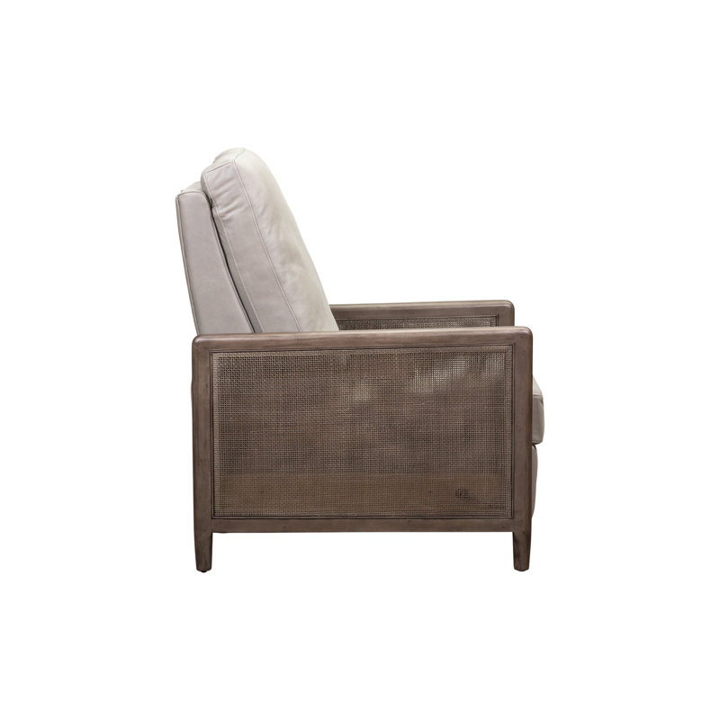 Hemingway Recliner, Beige, Gray Wood