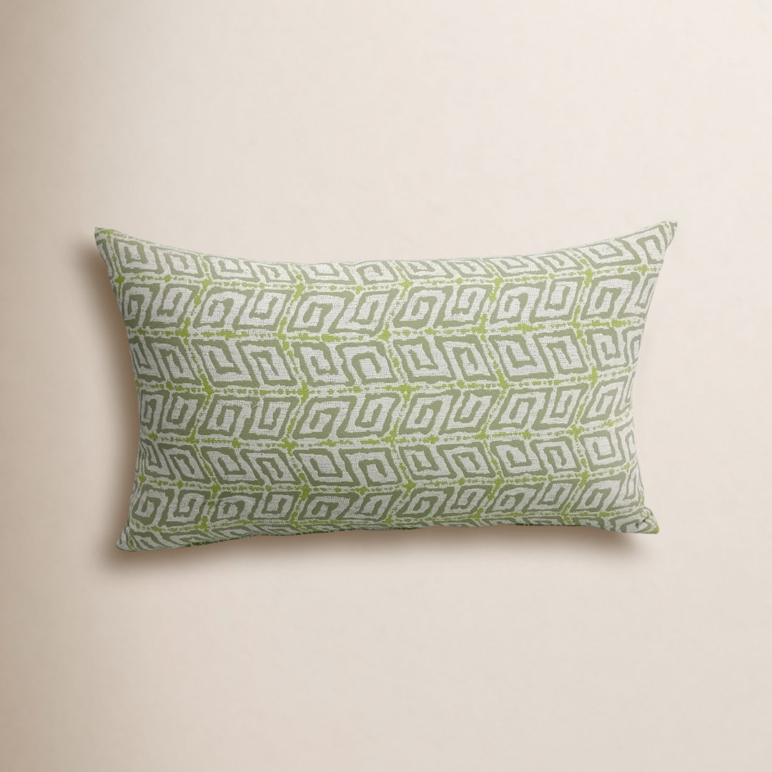 Liza Pillow Cover & Insert Rectangle in Green/White (Set of 2) Birch Lane™