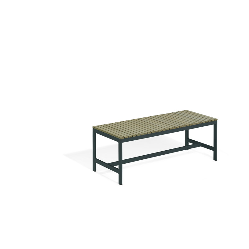 Travira Outdoor Picnic Bench, Carbon, Vintage Tekwood