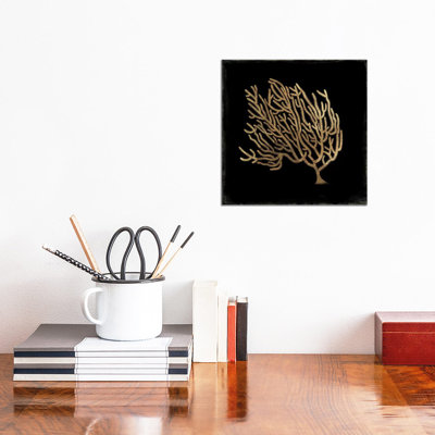 Gold Coral IV by Aimee Wilson - Wrapped Canvas Gallery-Wrapped Canvas Giclée