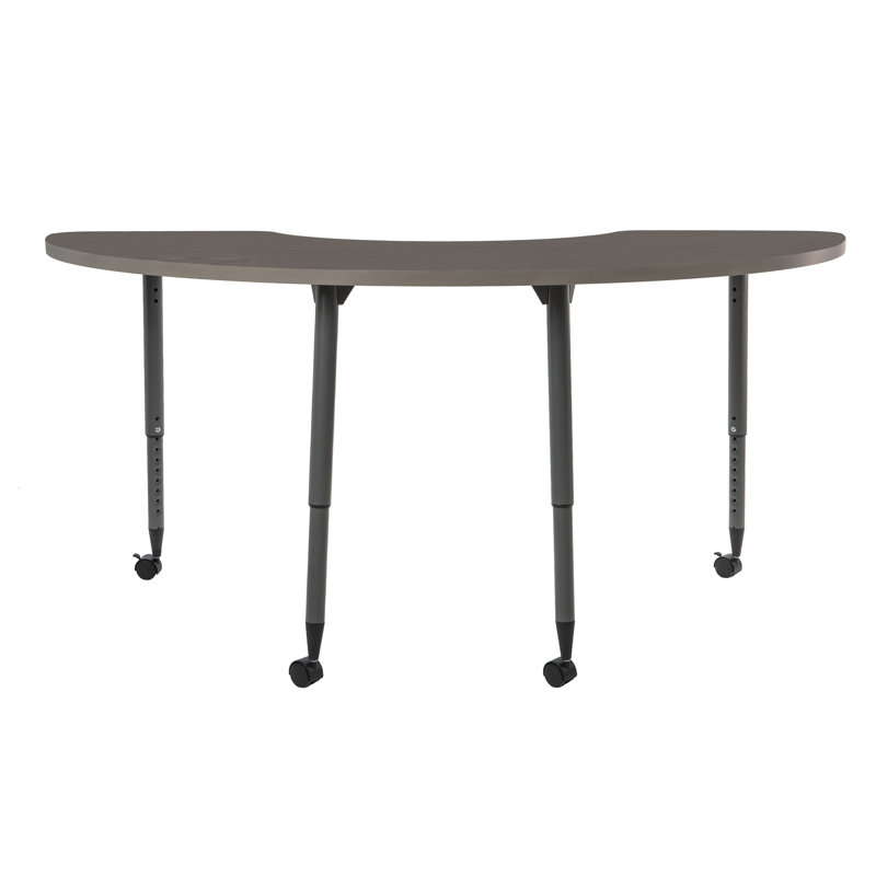 Table d'activité thermofusionnée 36 x 72 avec pieds fuselés réglables Adapte, Strandz cosmique, Mer du nord