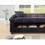 Canapé réglable en microfibre ébène avec rangement moelleux et canapé 1 pièce avec coussins de futon-689622961