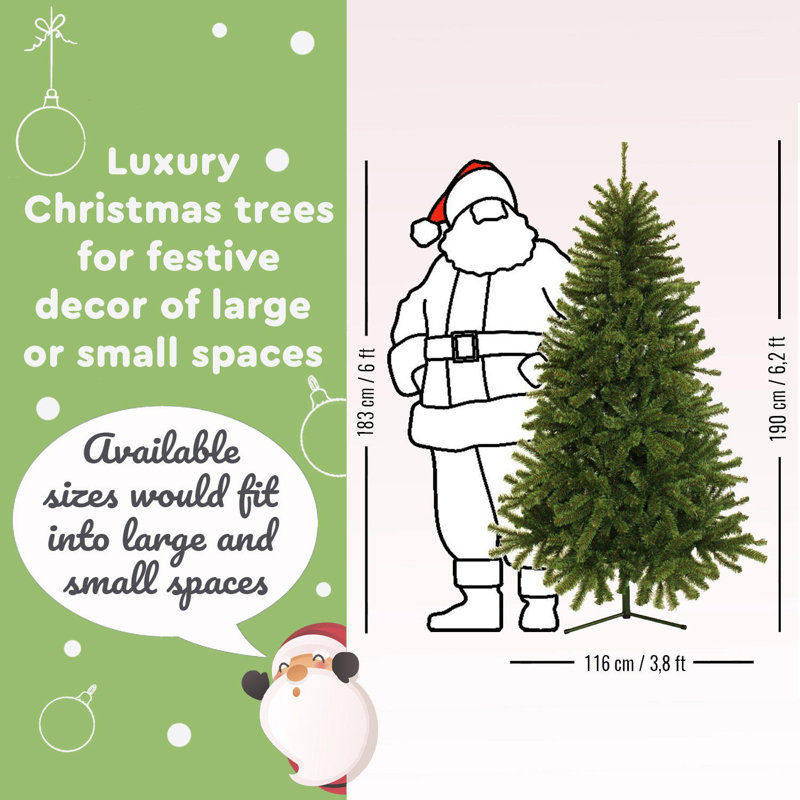 Artificial Christmas Tree, 6.23ft H x 3.81ft W