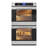 30-Inch Electric 5 Cu.Ft. Premium Double Wall Quiet, Rapid Convection, 7 Cook and Baking Modes, Dual Large Capacity Ovens, Stainless-Steel Unit, Self-Cleaning, Silver