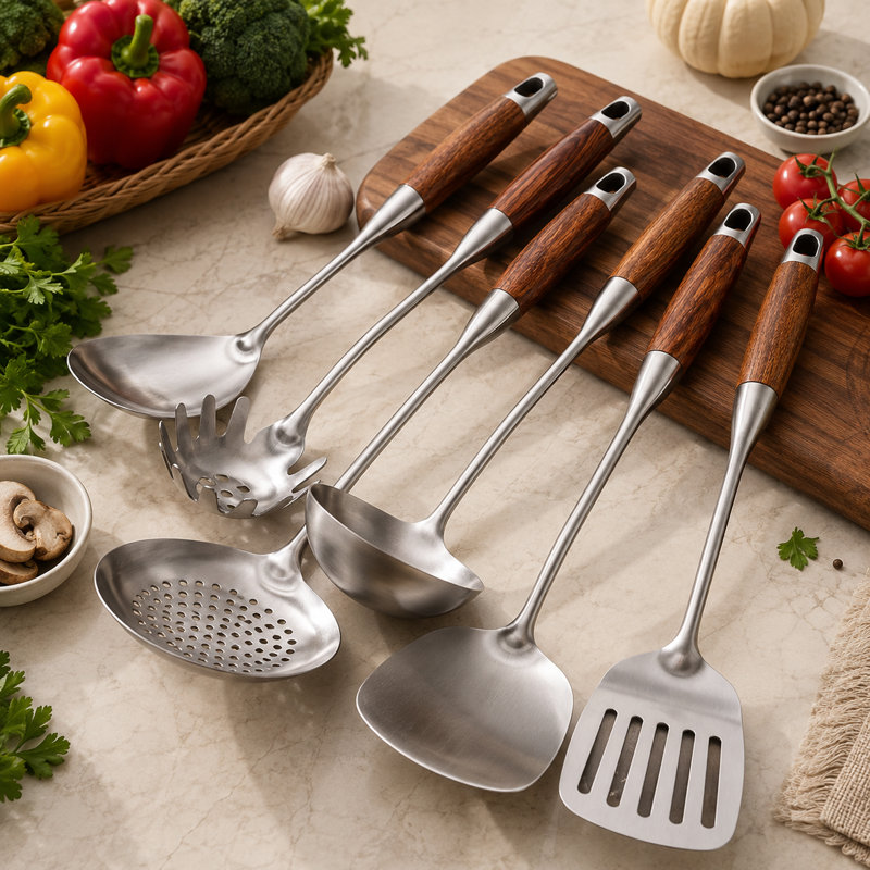 Kitchen Utensils Set,6 PCS with Utensils Holder