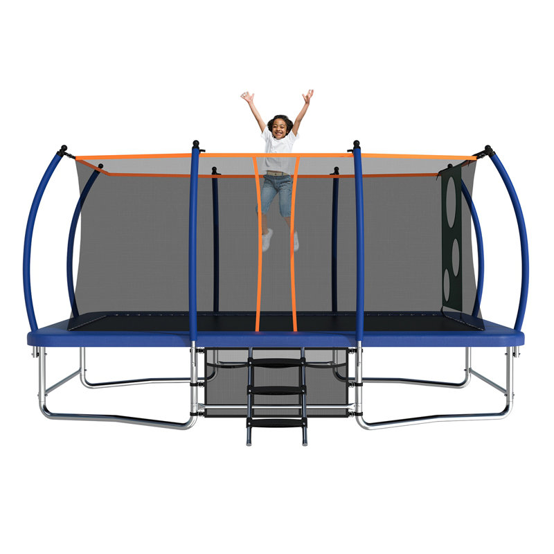 Trampoline carré 10X16FT, Bleu