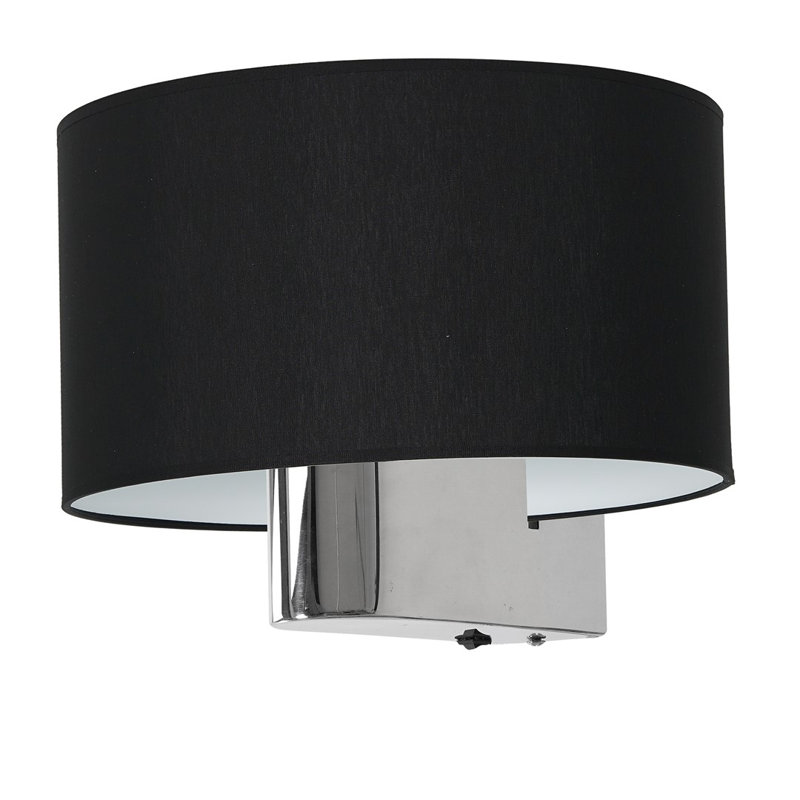 Casino Steel Armed Sconce, Black