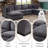Eugenija 129" W Down Filled Modular Sectional-333316161