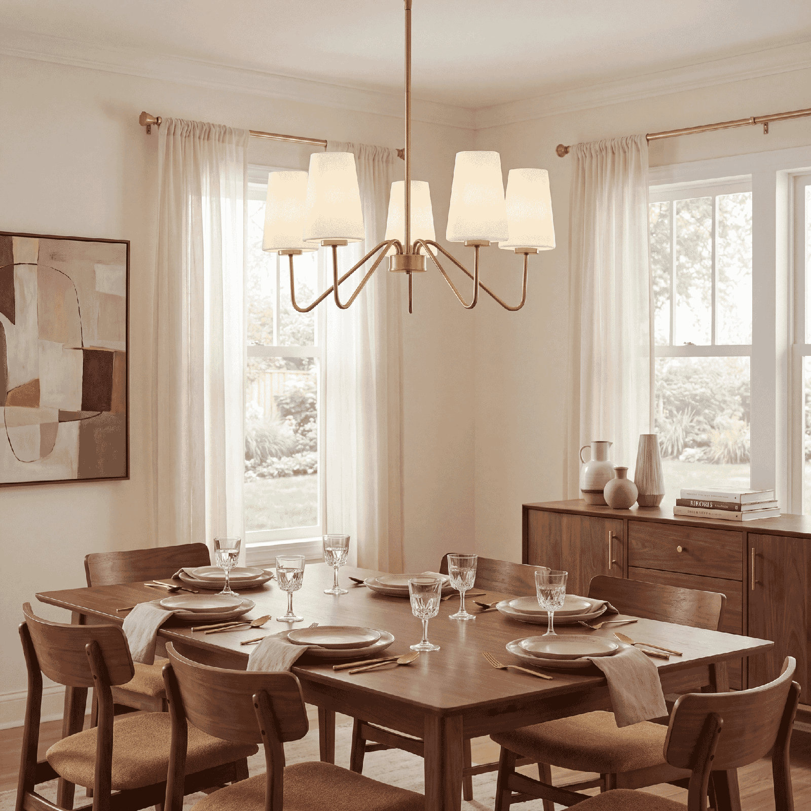 Higginson 5-Light Chandelier, Black