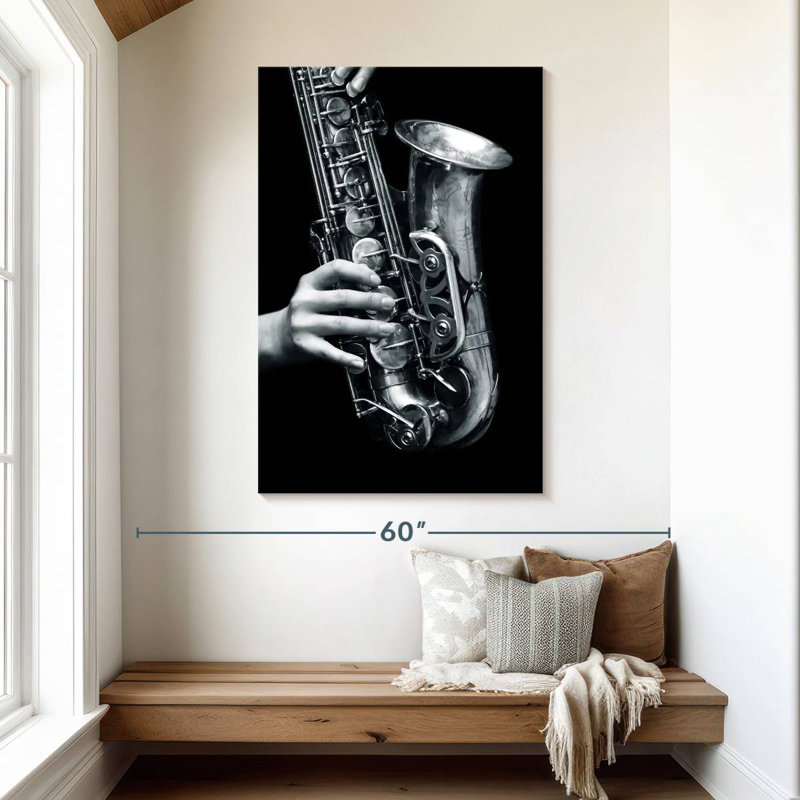 Abarca Saxophone Play, 48" H x 32" W