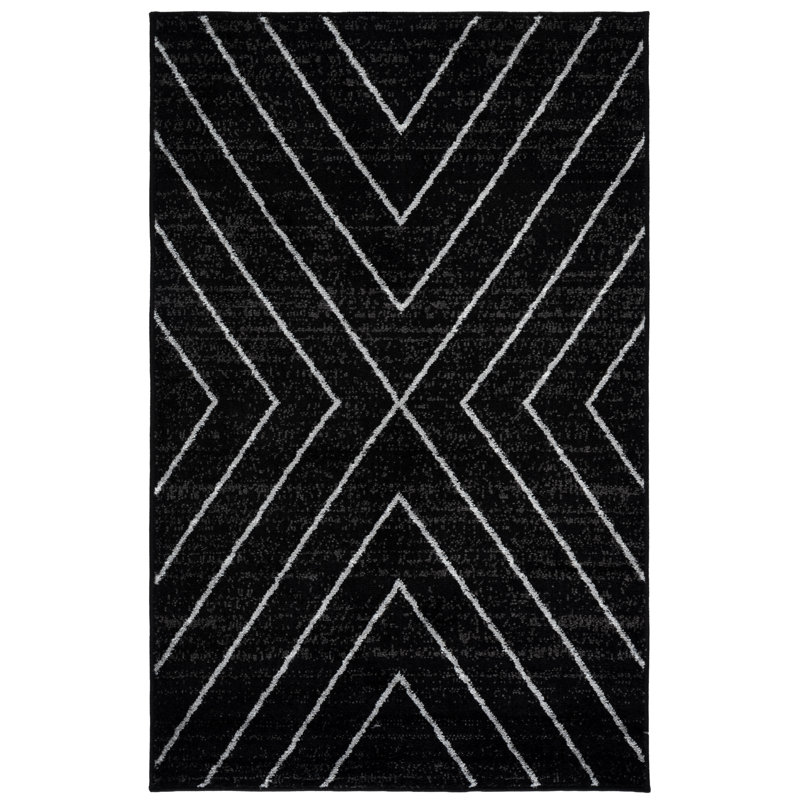 Marson Performance Geometric Rug, Rectangle 3' x 5'
