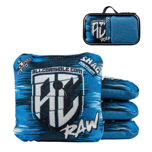 Ensemble de 4 sacs à poils longs American Cornhole, Bleu