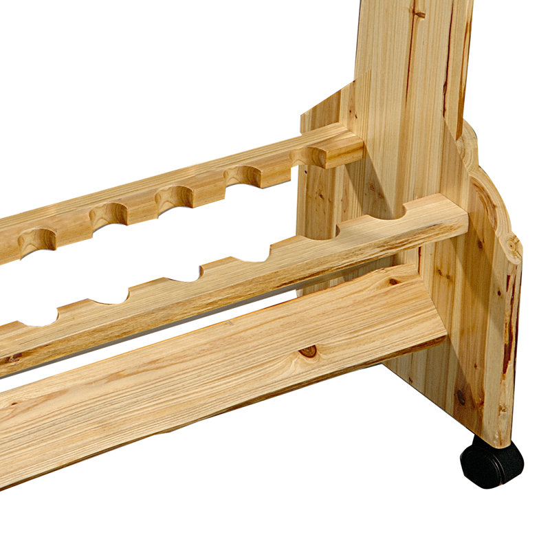 Rustic 16 Rolling Rod Rack