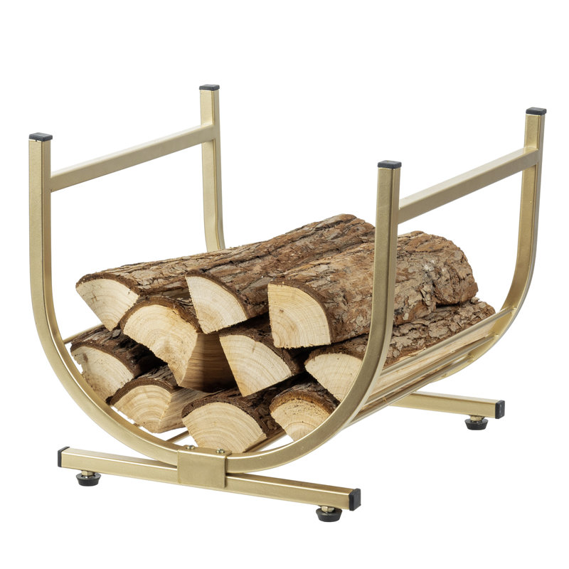 Relaxdays Sli Firewood Rack, Etal Log Holder For In-and Outdoor Use