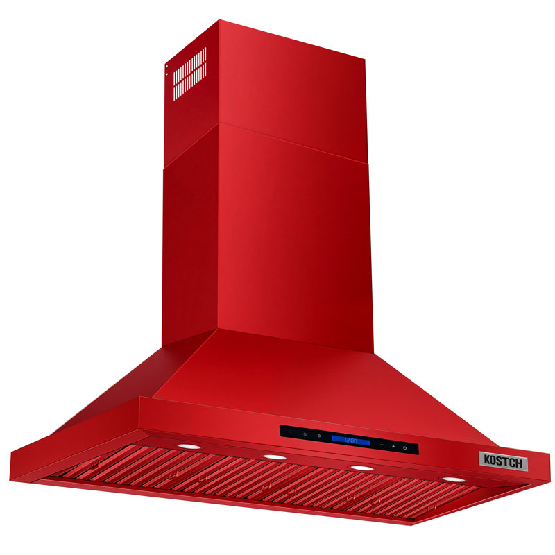 Hotte murale à conduit 48 pouces en acier inoxydable Kostch, puissance d'aspiration de 1200 pi³ / min avec commande à écran tactile, filtres amovibles et lumières DEL
