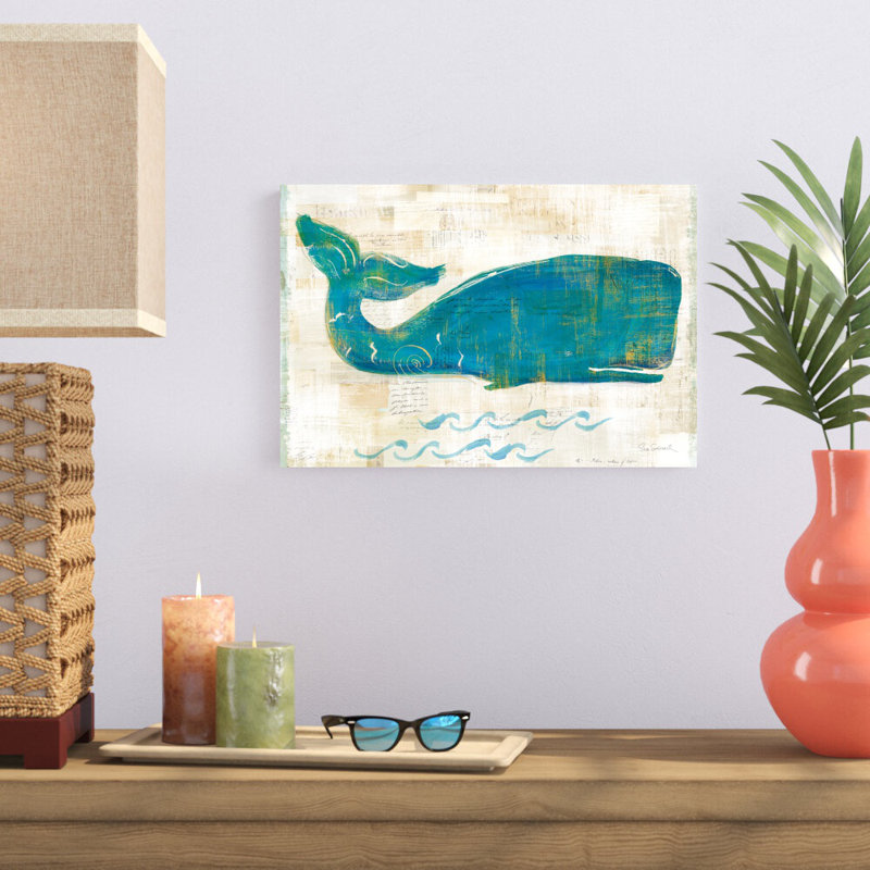 «On the Waves I» par Sue Schlabach, reproduction d'art sur toile tendue, H 12 po x l 18 po