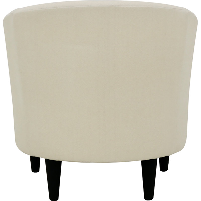Upholstered Barrel Chair, Chloe Ice Velvet