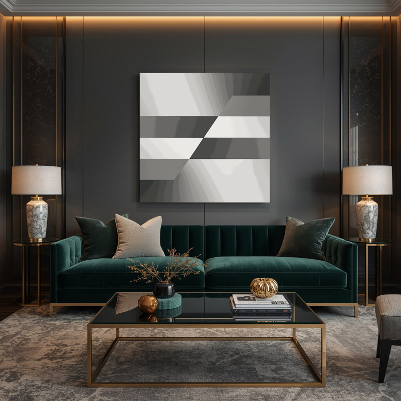 Minimalisme 74, art mural sur toile beige, H 32 po x l 32 po