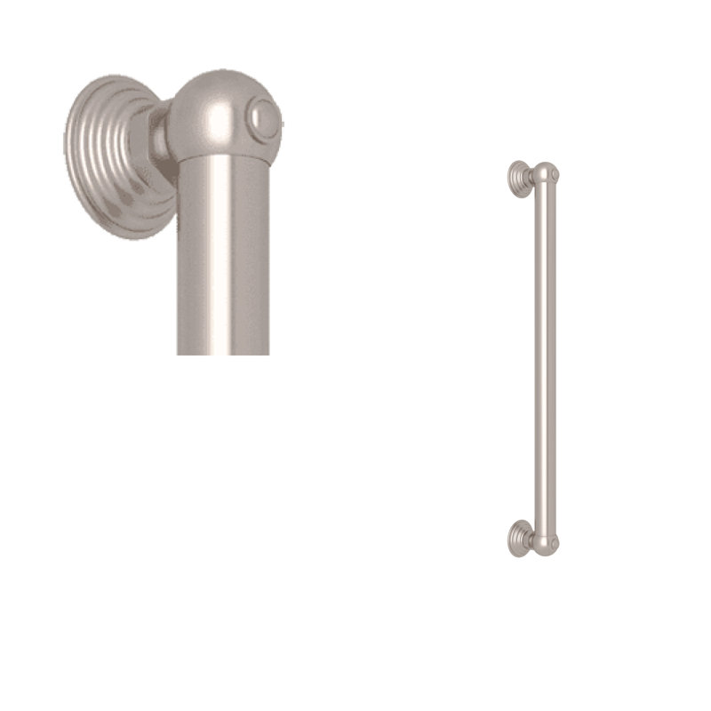 Spa Grab Bar, Satin Nickel, 18" W