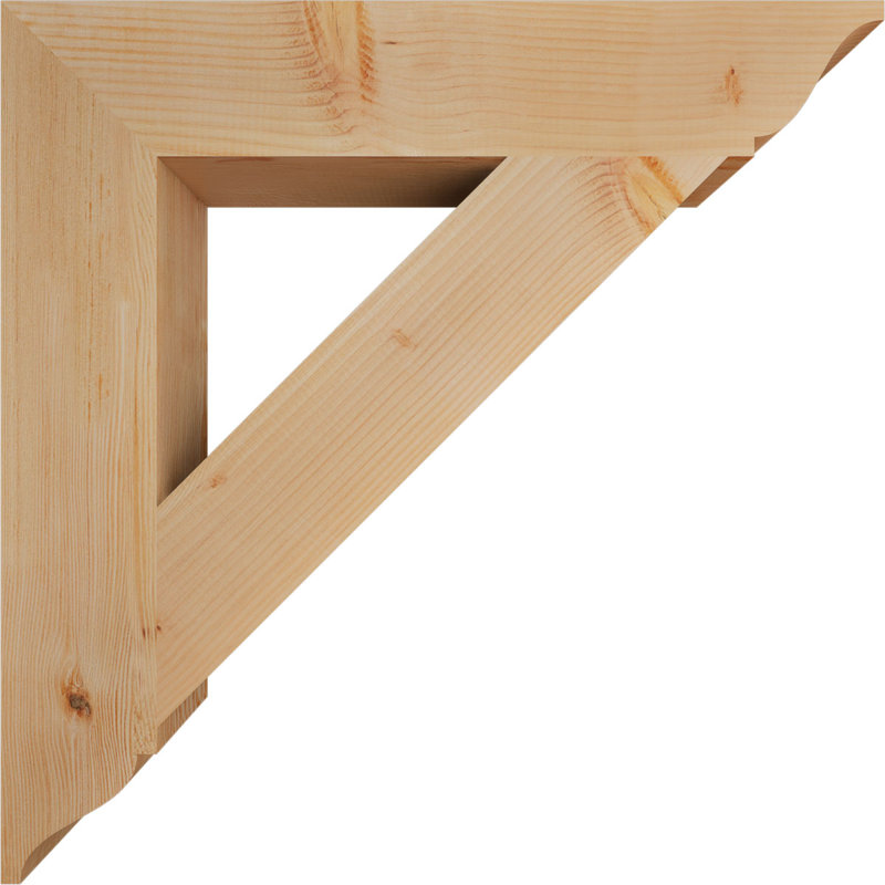 Support traditionnel, H 34 po x l 5,5 po x P 34 po, Douglas (lisse)