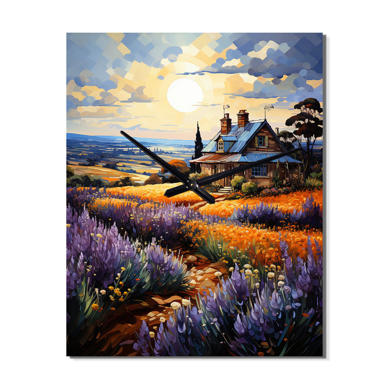 Shanta - Horloge murale florale surdimensionnée, Grand