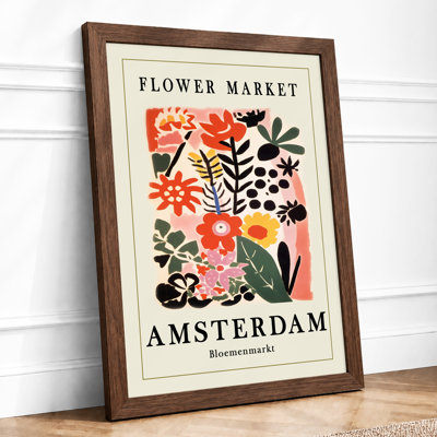 Postcard From Amsterdam Retro - Print