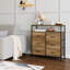 Hutton Iron 80 cm W Chest of 6 Drawers-1957544478