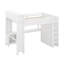 Grand lit mezzanine avec bureau et garde-robe, escalier, tête de lit avec rangement intégré et port USB-245721668