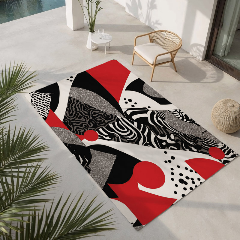 Eternal Echo Indoor And Outdoor Area Rug, Rectangle 2' x 3'