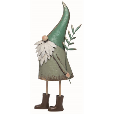 Statuette gnome mystique en métal 27 po