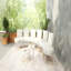 Canapé modulaire d'extérieur demi-lune 8 pièces Beige-1268084692