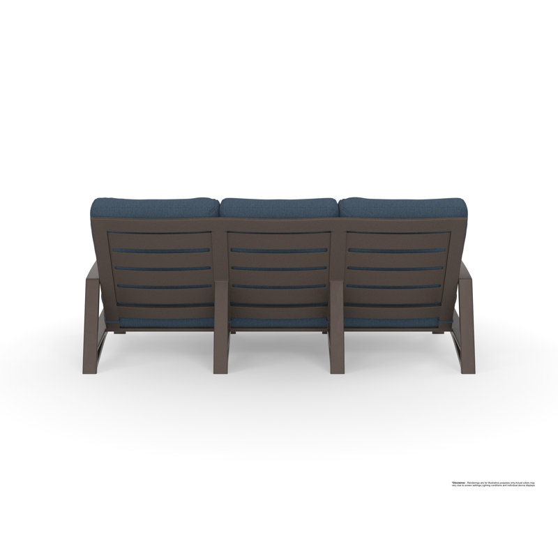 Arc Outdoor 3 - Seat Patio Sofa, Namibia Grey, Copper Creek