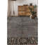 Tapis gris et noir noué à la main de haute qualité
