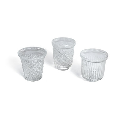 Ensemble de votive en verre