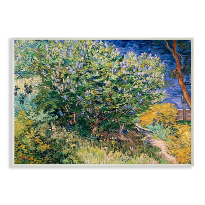 " Bush On The Water Green Blue Van Gogh Classical " by Vincent Van Gogh