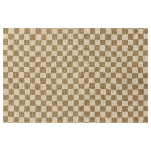 Un-Rug Micro Check Canvas Low Profile Kitchen Mat by Matterly
