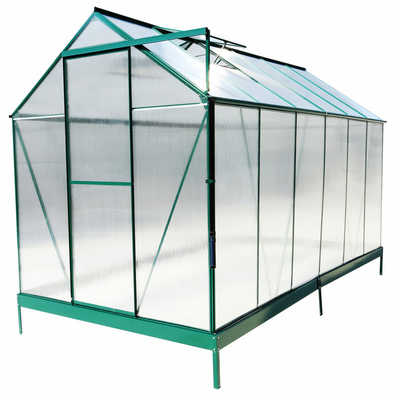 Greenhouse, Green, 96.8" H x 75.2" W x 147.2" D